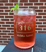 316 Wichita Beer Can Glass