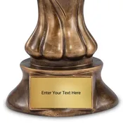 20" Resin Tournament Soccer Trophy with Personalized Plaque