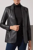 Vegan Leather Blazer — Sybil