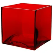 4 Inch Red Cube