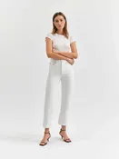 Shy Girl High Rise Crop Flare Lamb Vintage