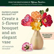 Flowcrafts | Paper Flower Bouquet Craft Kit 8+