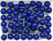 1/4 Inch Map Tacks - Dark Blue