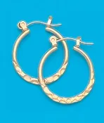 Medium Hammered Hoop