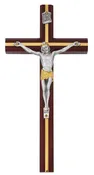 10 In Cherry Stain Crucifix - Made in USA (79-42656)