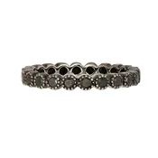 Bezel Black Diamond Blackened Gold Band