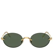 A$AP Rocky x Ray-Ban Rimless - Polished Arista Gold/Dark Green