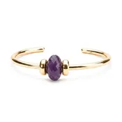 Amethyst Gold Plated Bangle