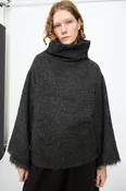 Alpaca Tube Top in Dark Grey