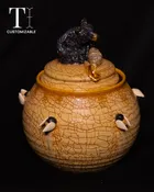 Bees Small Lidded Urn