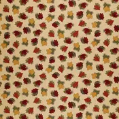 A Walk in the Forest Fabric Collection - Forest Leaves Honey/Multi