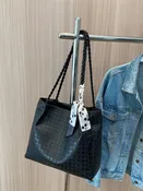 City Classic Braided Handle Tote Bag (3 Colors)