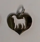 Goat Heart Pendant with cut-out Goat