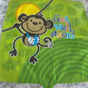#114 Get Well Soon Monkey Balloon — Sweet Pea Designs