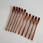 DAYLA - Wood Long-Handle Coffee Stirring Ring