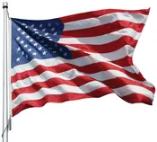 American Flags - Nylon embroidered - 3 x 5' to 6 x 10'