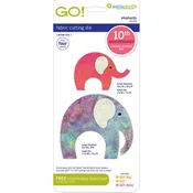 AccuQuilt GO! 10th Anniversary Limited Edition Elephants Die 55373