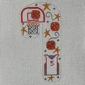 BASKETBALL CANDY CANE