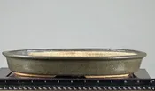 Glazed Oval Bonsai Pot by Walsall Studio STEP1003