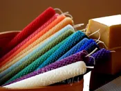 Beeswax Chime Candle Complete Set – 18 Colors, Hand-Rolled Candles