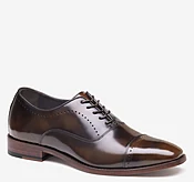 Arrister Cap Toe - Mahogany Italian Full-Grain Leather