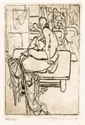 Model and life study class / Circa 1960s