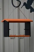 Poly Oriole Double Bird Feeder, Nectar, Jelly and Orange Feeder