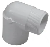 1 Inch PVC Street Elbow Fitting for Vianti Falls Spillway Connection - MPT X Slip