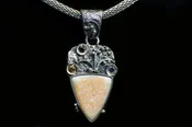 Alena Zena Citrine Druzy Pendant, Item# AZ-172