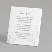 6"H Dad Wall Plaque Easel