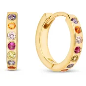 Anuenue (Rainbow) Huggie Earrings 18K Gold Vermeil