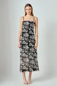 Crochet Embroidered Maxi