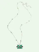 Marshall Glitter Enamel Logo Necklace