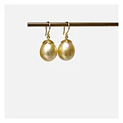 Gold Cap Pearl Earrings — DE VERA