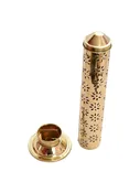 Brass Agarbatti Holder with Cover – Traditional Incense Stick Stand for Pooja, Meditation &amp; Home Rituals