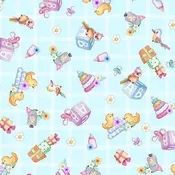 Little Ones-Toy & Bird Toss Lt Blue 2600-31724-B
