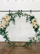 7.5" Gold Ring Arbor | T Villager Designs | Nashville Florist | Nashville Wedding Florist | Holiday Decor | Nashville Floral Design |