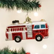 Bright Red Fire Truck Ornament – Childhood Favorite Toy