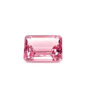 38.18ct 4A Grade Pink Morganite Emerald Cut Gemstone