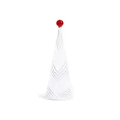 14" White Swirl Glass Tree