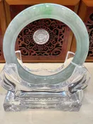 Certified Real Jade Bangle (Jadeite) #2000624, Size: 57X10X10mm