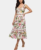 Floral Print Dress / Swim Cover-Up