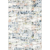 Aaliyah Casual Abstract Machine Washable Area Rug