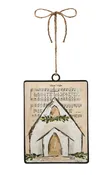 6" Church Sheet Music Ornament (2-Styles)