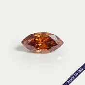 2.80 Carat Champagne Marquise Diamond Loose