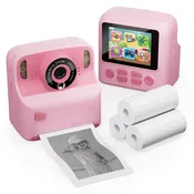 Contixo Instant Print Kids Toy Camera - Video, Games, 3 Paper Rolls Included