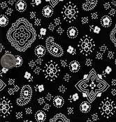 45" Cotton Bandana Print
