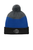 CS Spirit Shop - Cozy Striped Pom Beanie