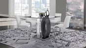 5 Piece Dining Room Set (D1628BT-SQ+D915BS-WHT)