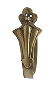 French Brass Ornate Curtain Ring